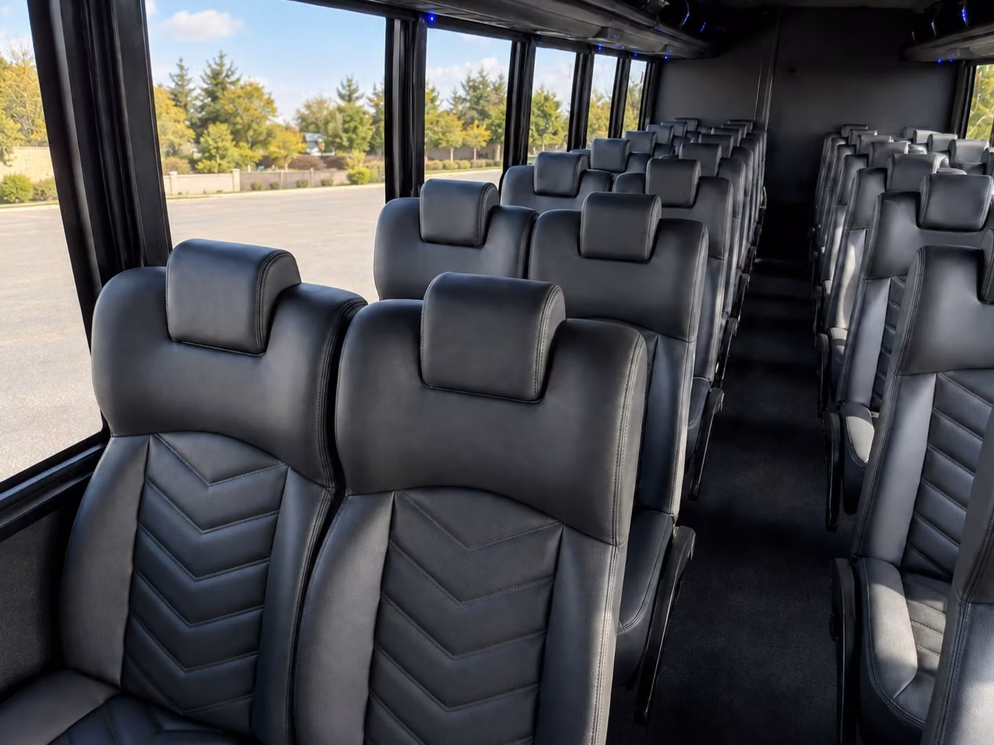 15 passenger minibus interior