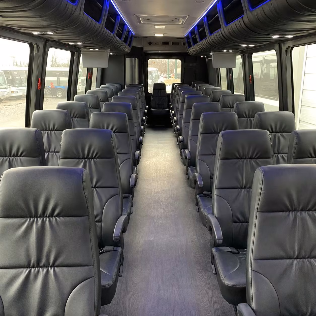 25 passenger minibus interior