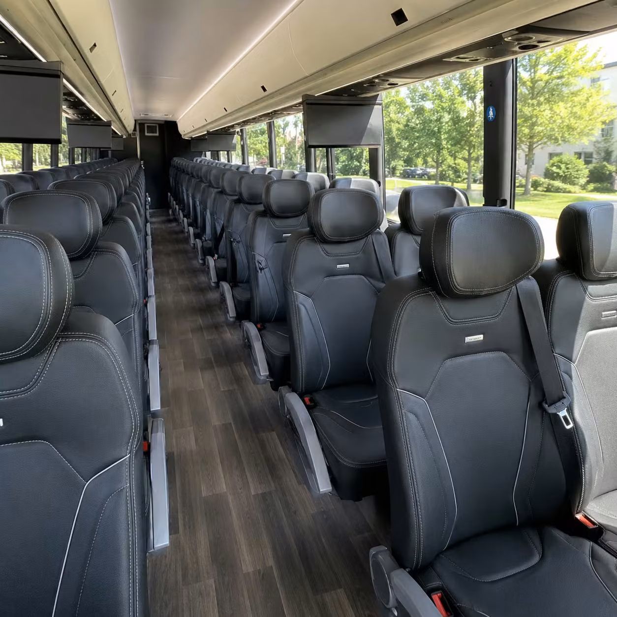 san luis obispo charter bus rental interior