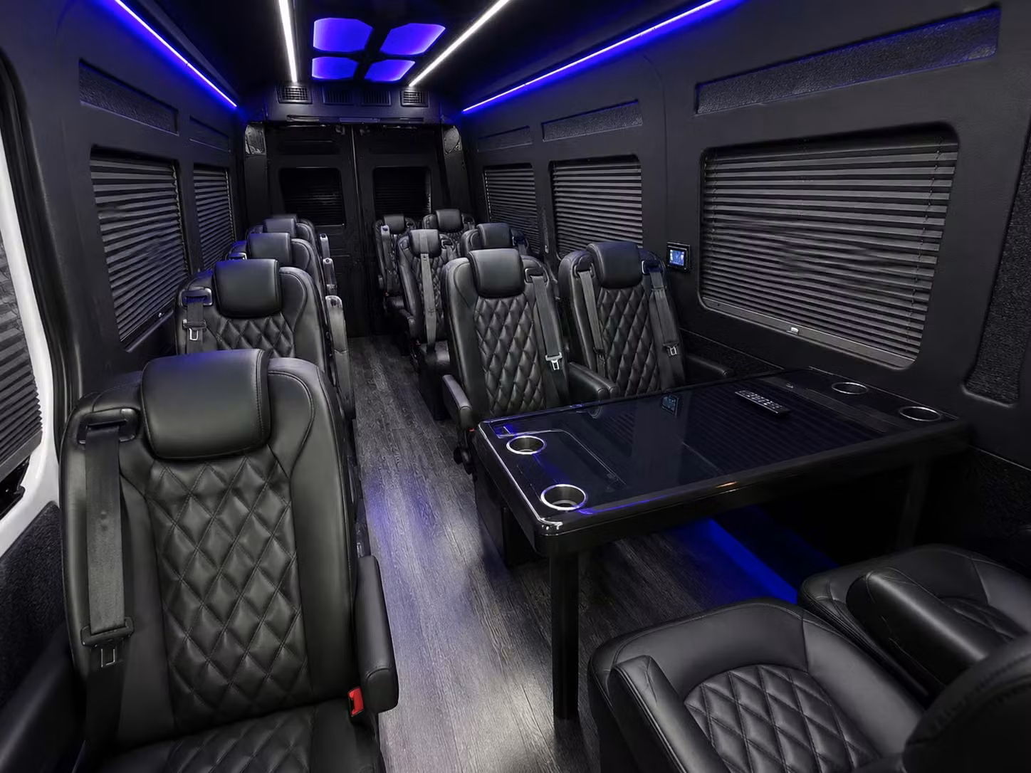 sprinter van with driver inside